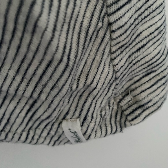 Madewell size medium striped 3/4 length sleeve top shirt casual tshirt blouse - Picture 2 of 3